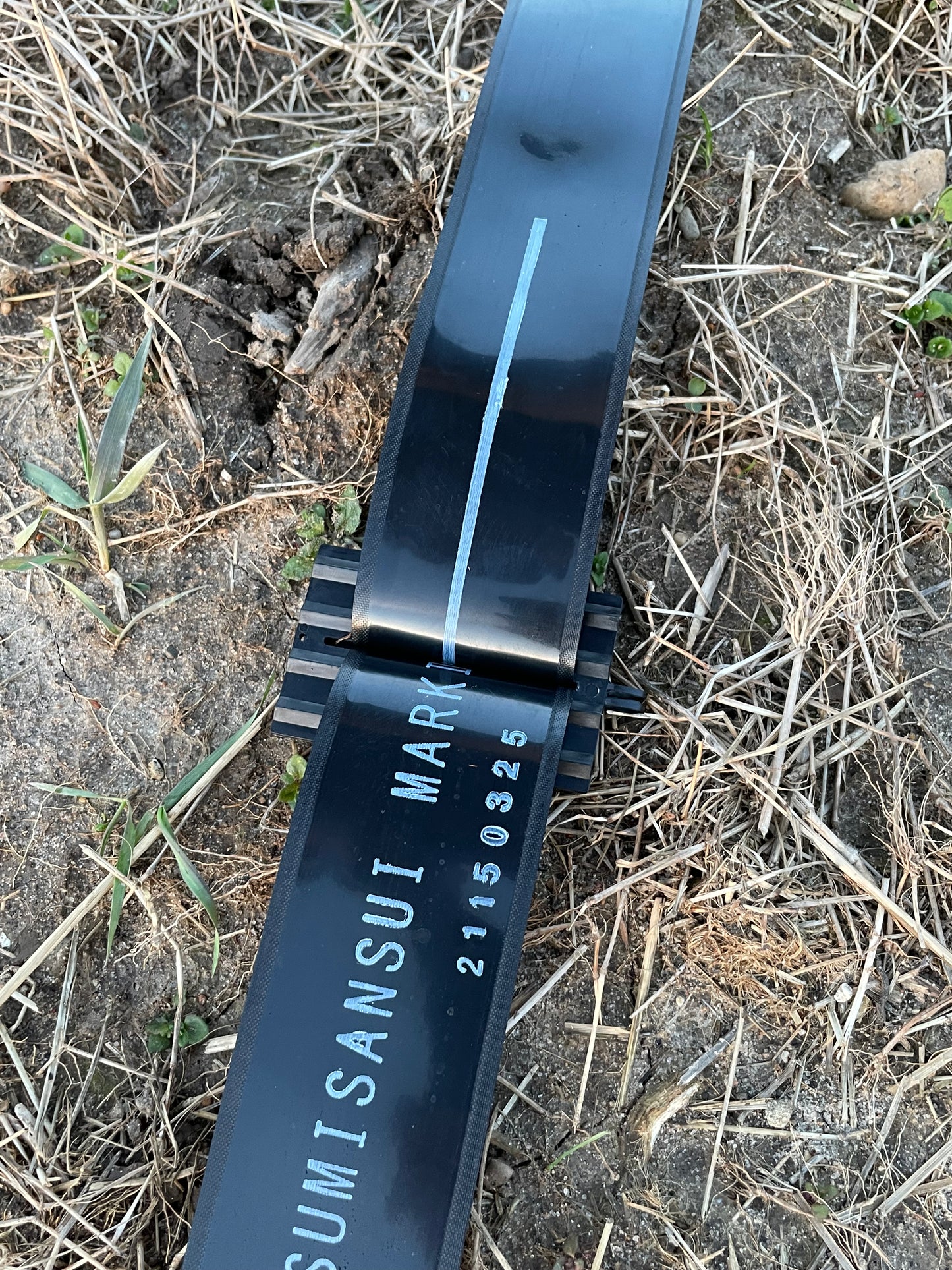 Sumisansui Mark II irrigation tube with tube stopper. gentle rain irrigation of seedlings and tranplants plus germination of seeds. Sumi Soaker mark 2 sumisoaker max vegetable farm irrigation