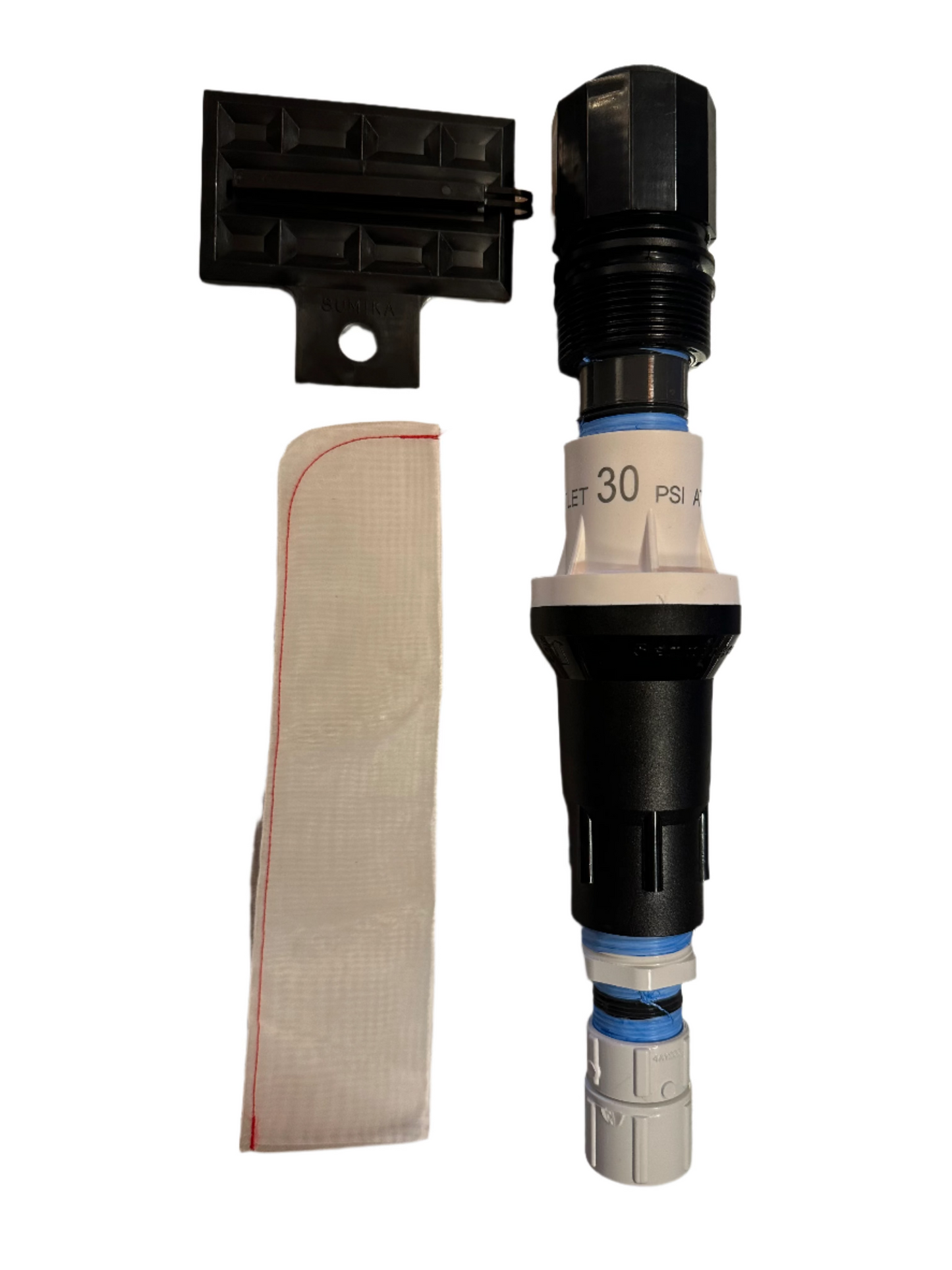 Sumisansui R-Wide 'sumi soaker sumisoaker max' garden hose connect kit with 30 psi pressure regulator and fabric filter and tube stopper