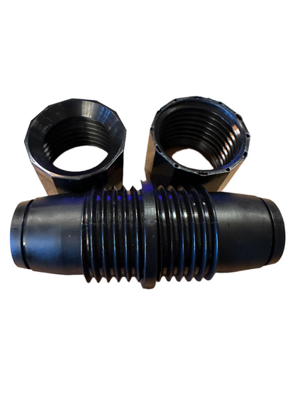 Sumisansui Tube connector made from heavy duty plastic. Used to connect multiple lengths of sumi soaker max tube or repair a damaged sumisoaker max tube. 