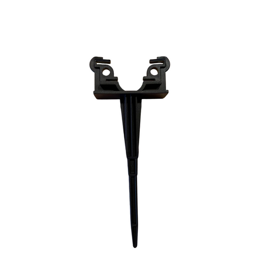 Sumisansui R Tube Holder for Field or Riser. Use to secure the R Series Tubes to the ground. Can also be placed in custom cut conduit or PVC pipe to create a riser for the Sumisansui irrigation tubes. Also works with Sumi Soaker MAX